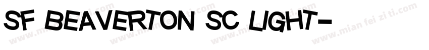 sf beaverton sc light字体转换